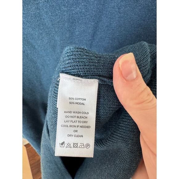 Lilla P Blue Sweater Long Sleeve Dress - Picture 2 of 4